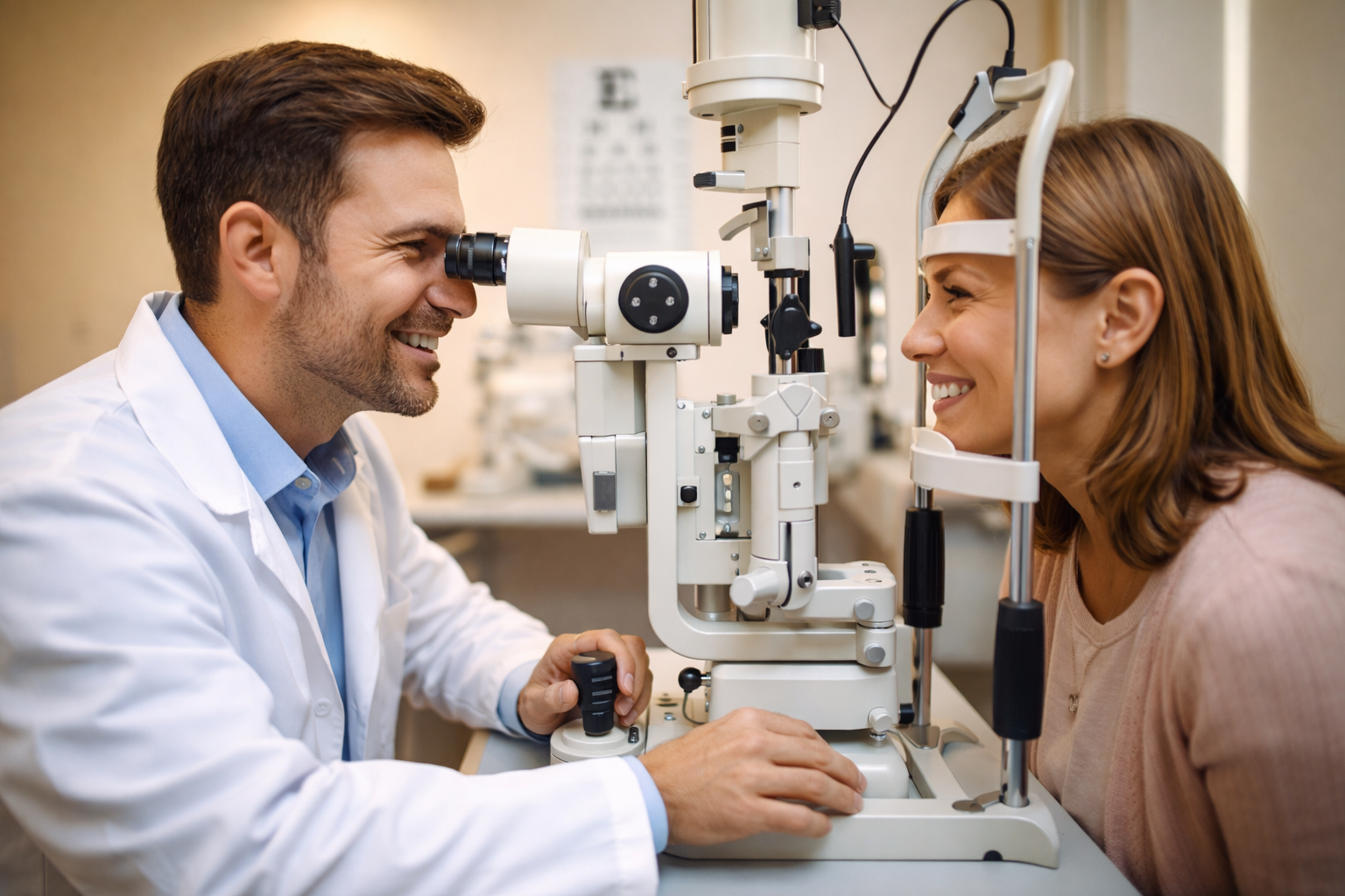 Doctor examining patient